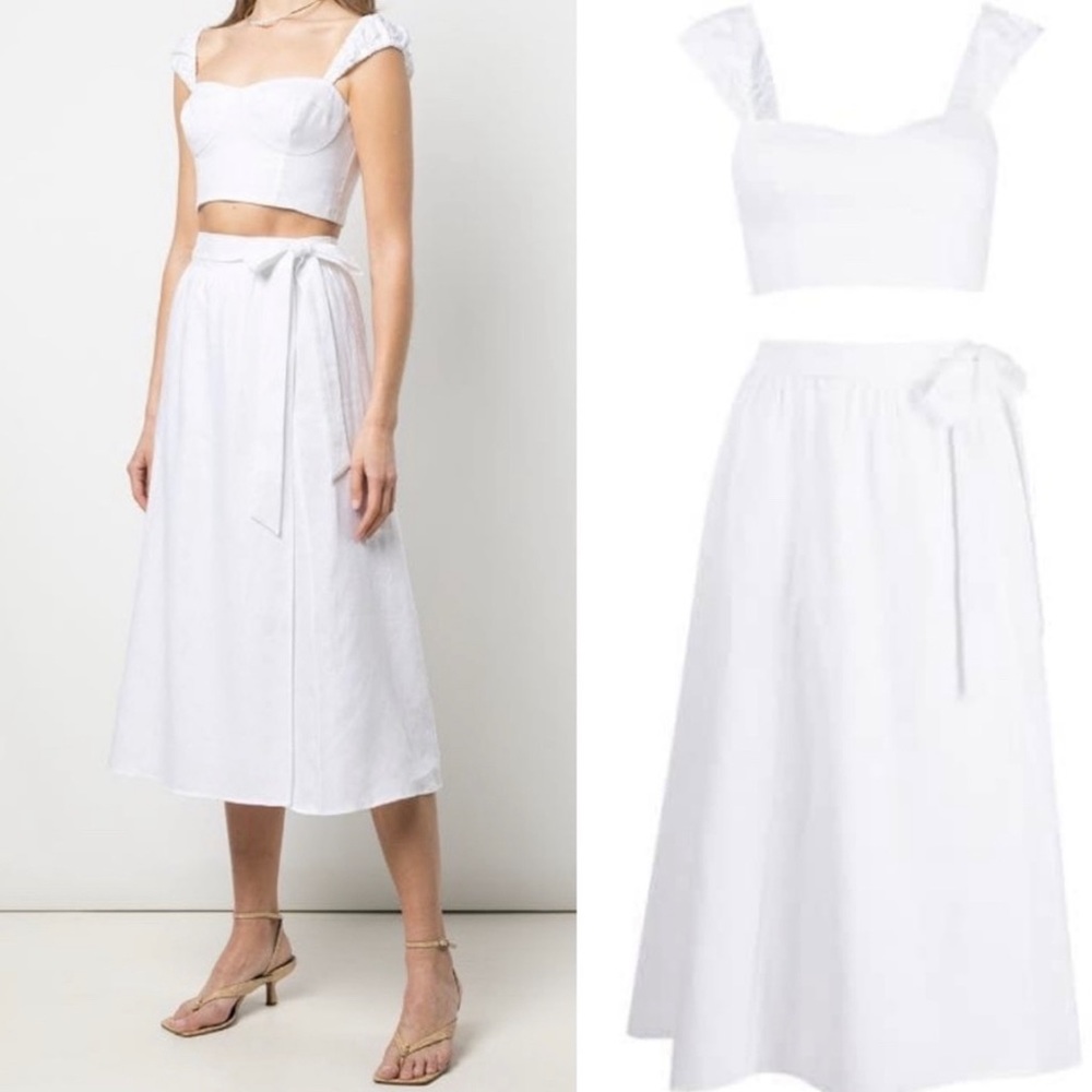 Reformation NWT Clyde Linen Two Piece Petites size 2